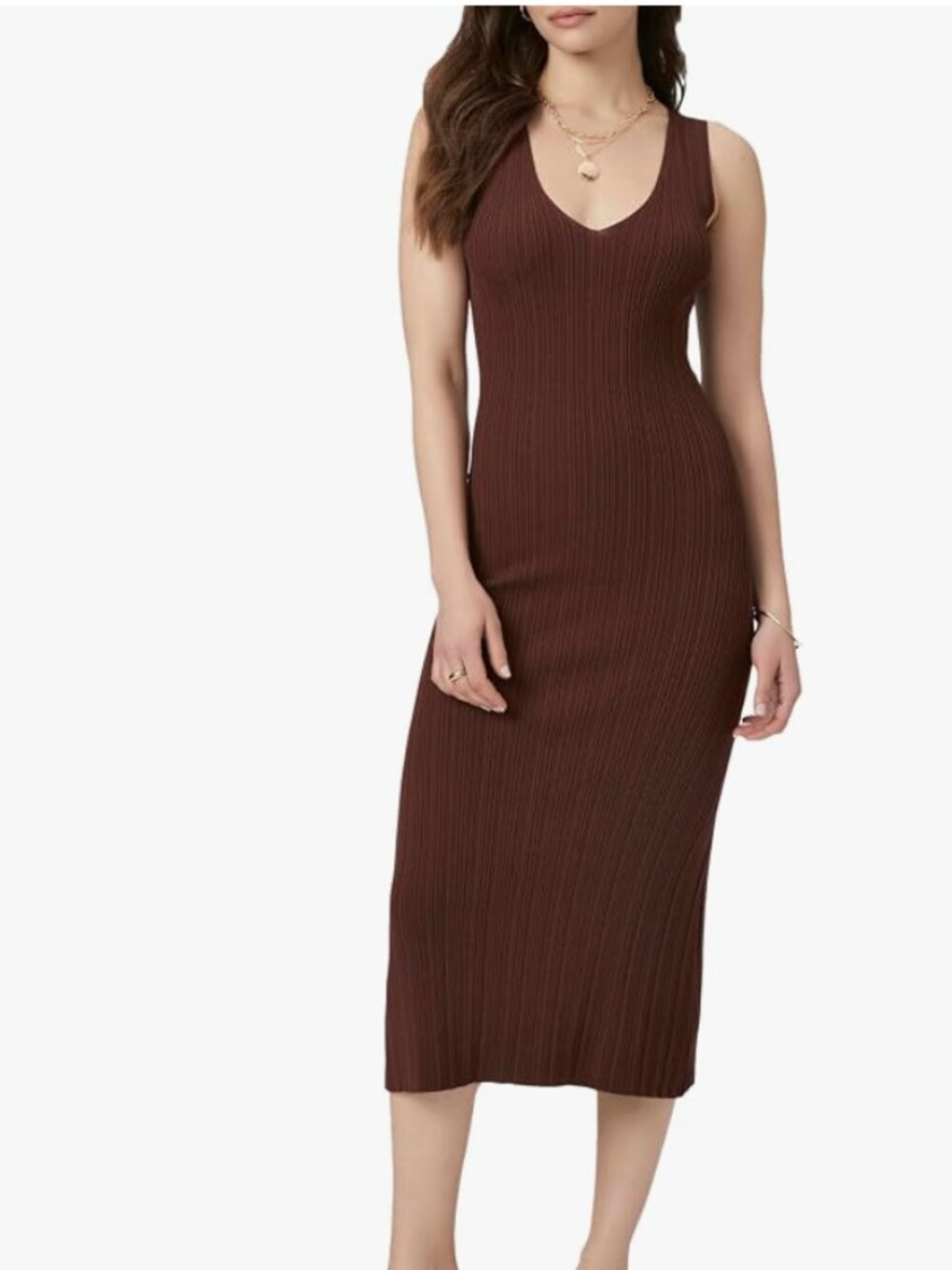 PAIGE NWT | Sapphia Dress in Rum Raisin